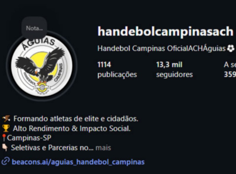 Acompanhe nossas águias!